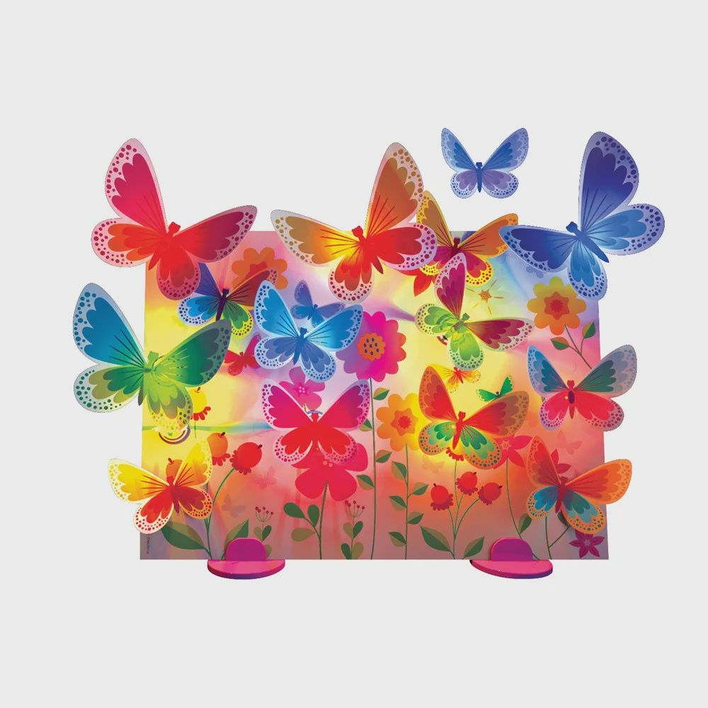 Papillons 3D lumineux
