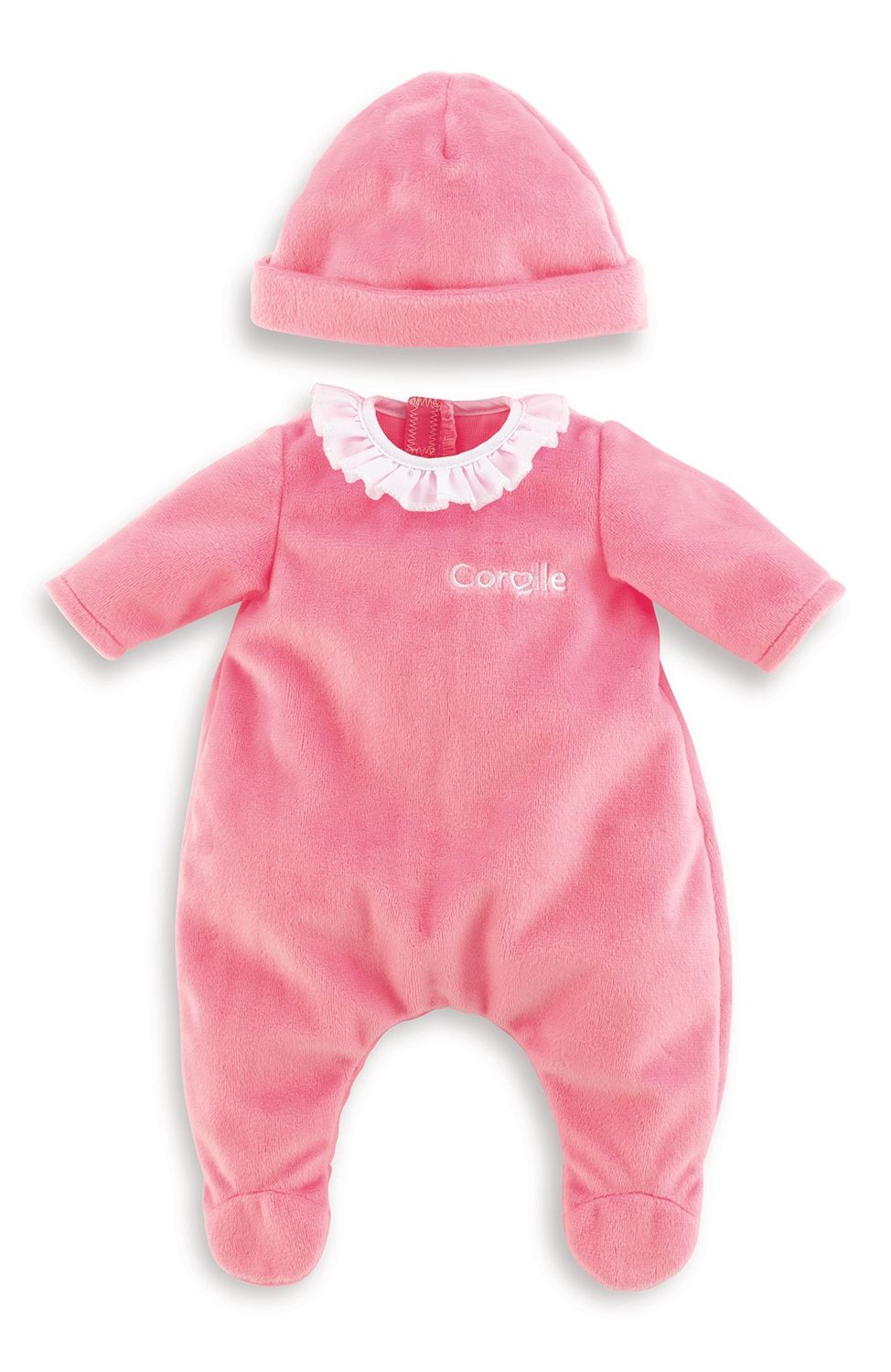 Vêtements 36 cm - Pyjama rose et bonnet