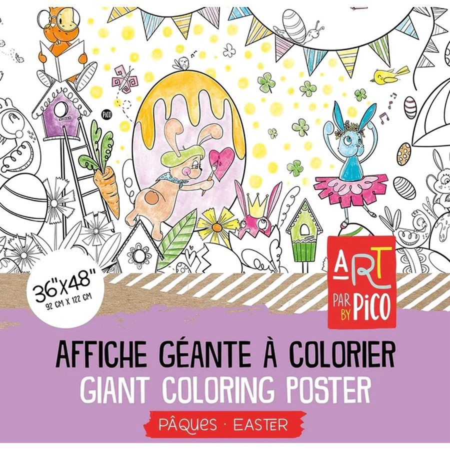 Coloriage Géant - Pâques / Easter