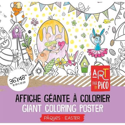 Coloriage Géant - Pâques / Easter