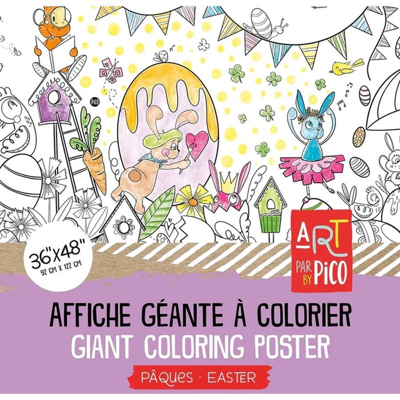 Coloriage Géant - Pâques / Easter
