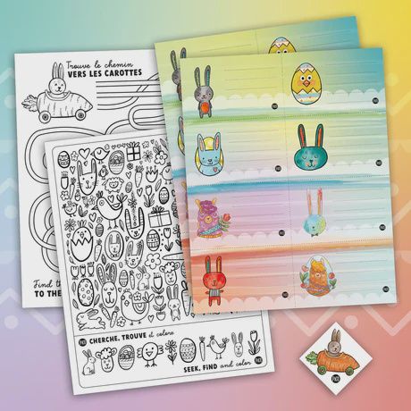 Ensemble de Tatouages - Mes petites activités - Printemps / Little activities set - Spring