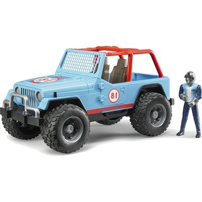 Jeep Cross Country racer blue with driver
