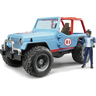 Jeep Cross Country racer blue with driver
