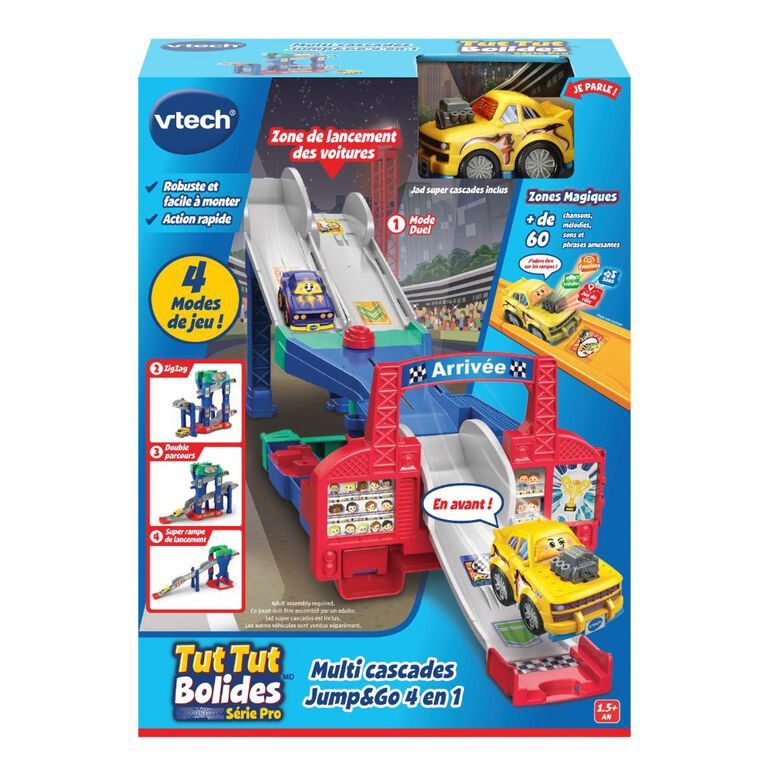 Tut Tut Bolides Multi cascades Jump&amp;Go 4 en 1