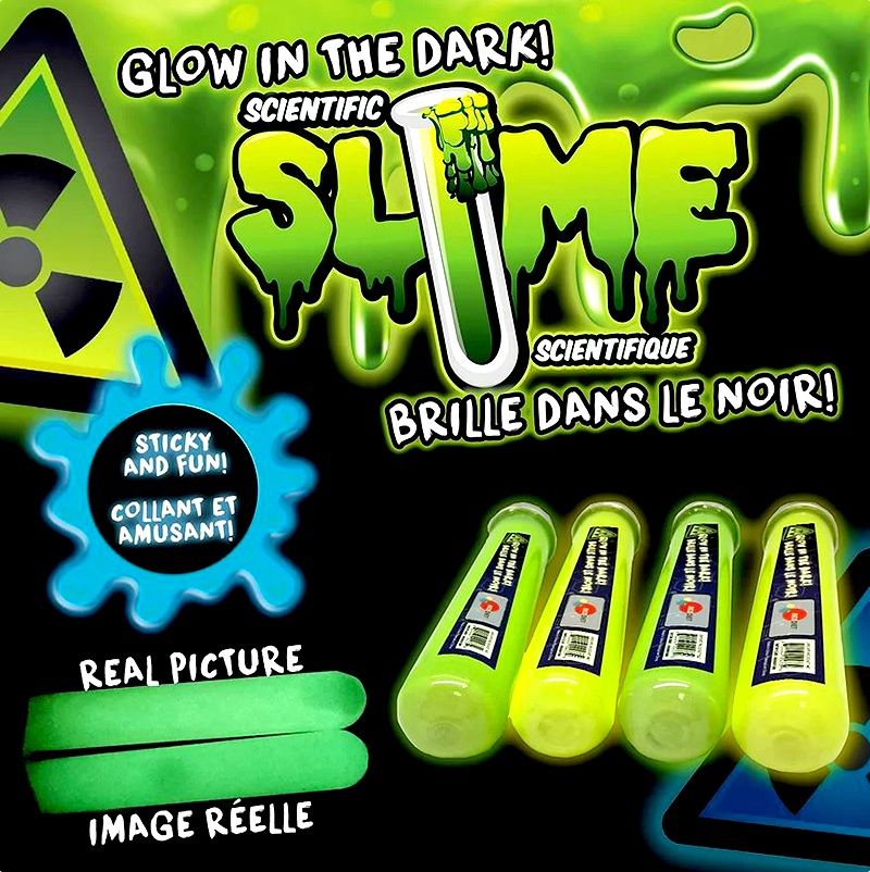 SCIENTIFIC SLIME TUBES GLOW IN THE DARK (6500375)