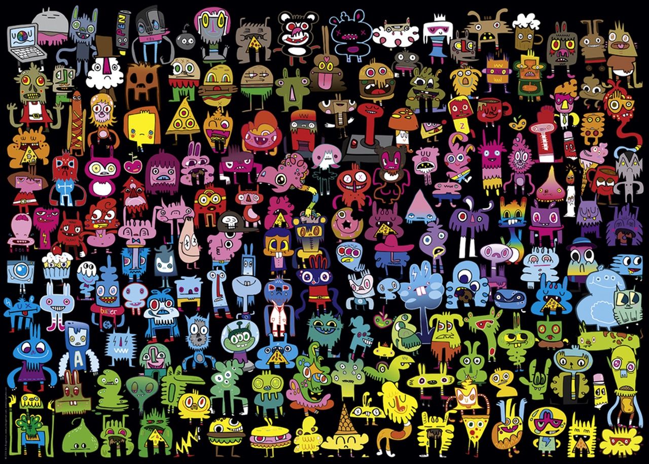 1000mcx, Doodle Rainbow, Burgerman