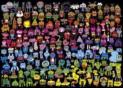 1000mcx, Doodle Rainbow, Burgerman