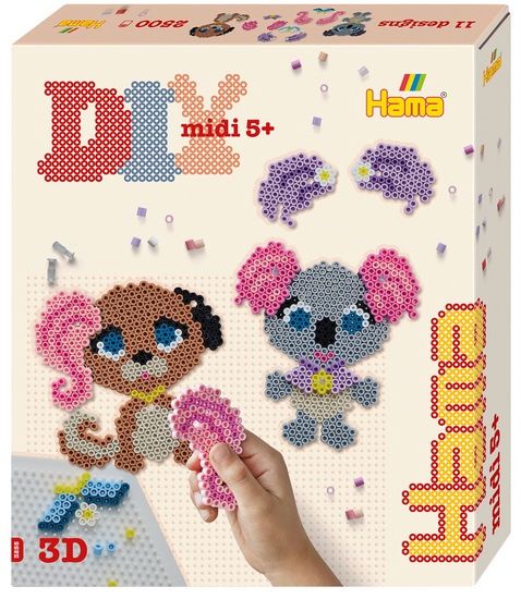 Boite de 2500 perles / Coiffer les animaux