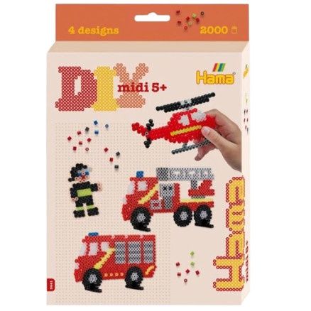 Boite de 2000 perles / Pompiers