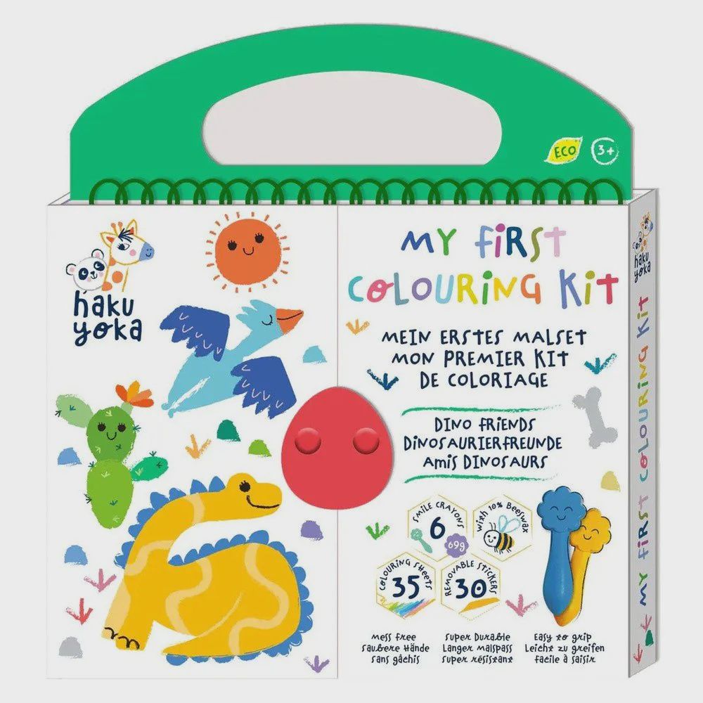 Mon premier kit de coloriage Haku Yoka - Amis Dinos