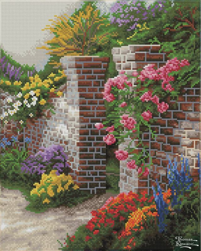 DIAMOND DOTZ T.KINKADE ROSE GARDEN