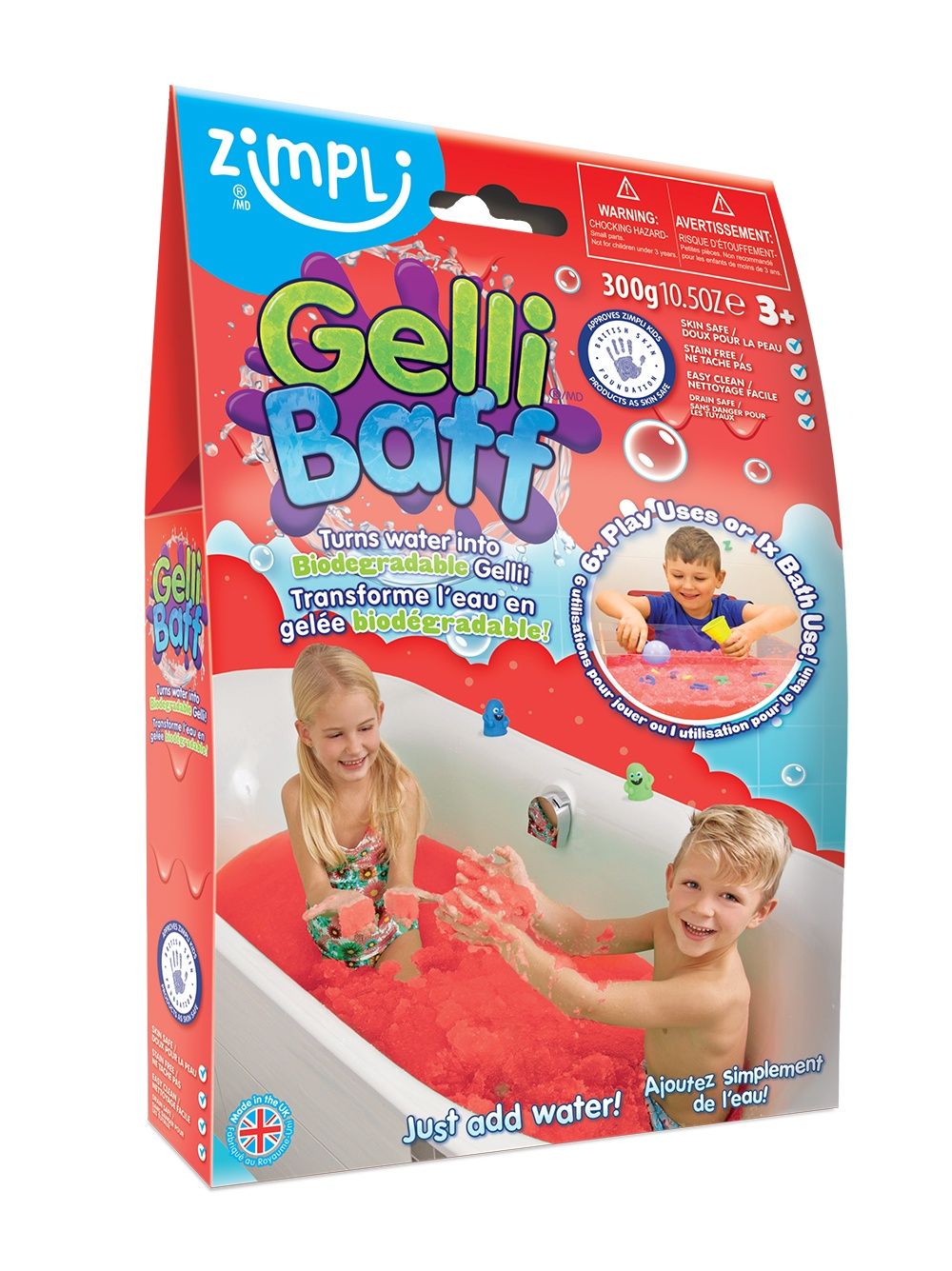Gelli Baff - Gelée pour bain couleurs mix