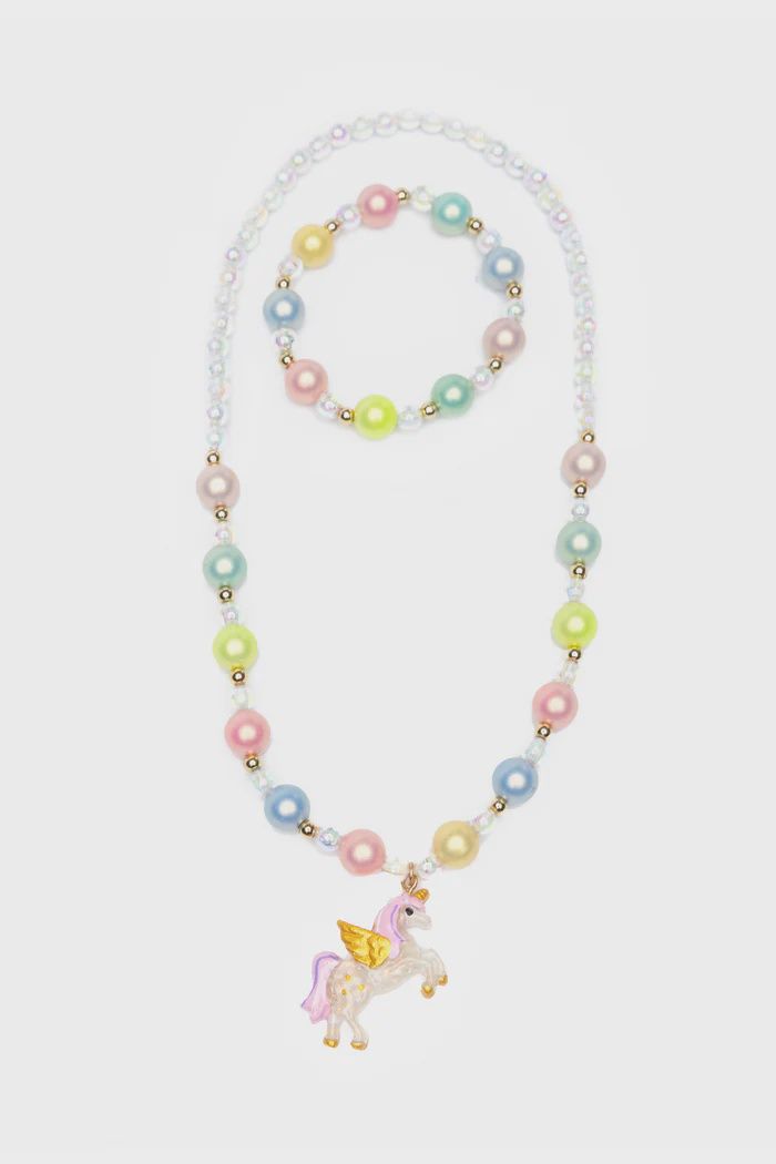 Ensemble collier et bracelet licorne Happy-Go-Unicorn