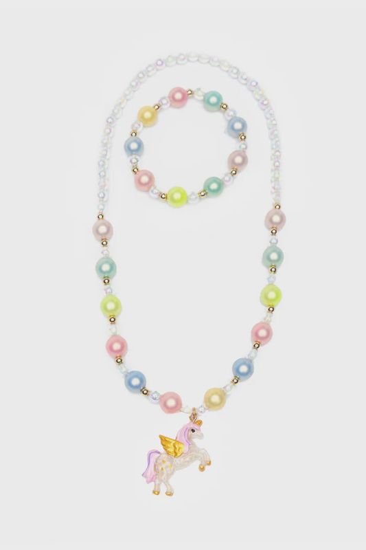 Ensemble collier et bracelet licorne Happy-Go-Unicorn