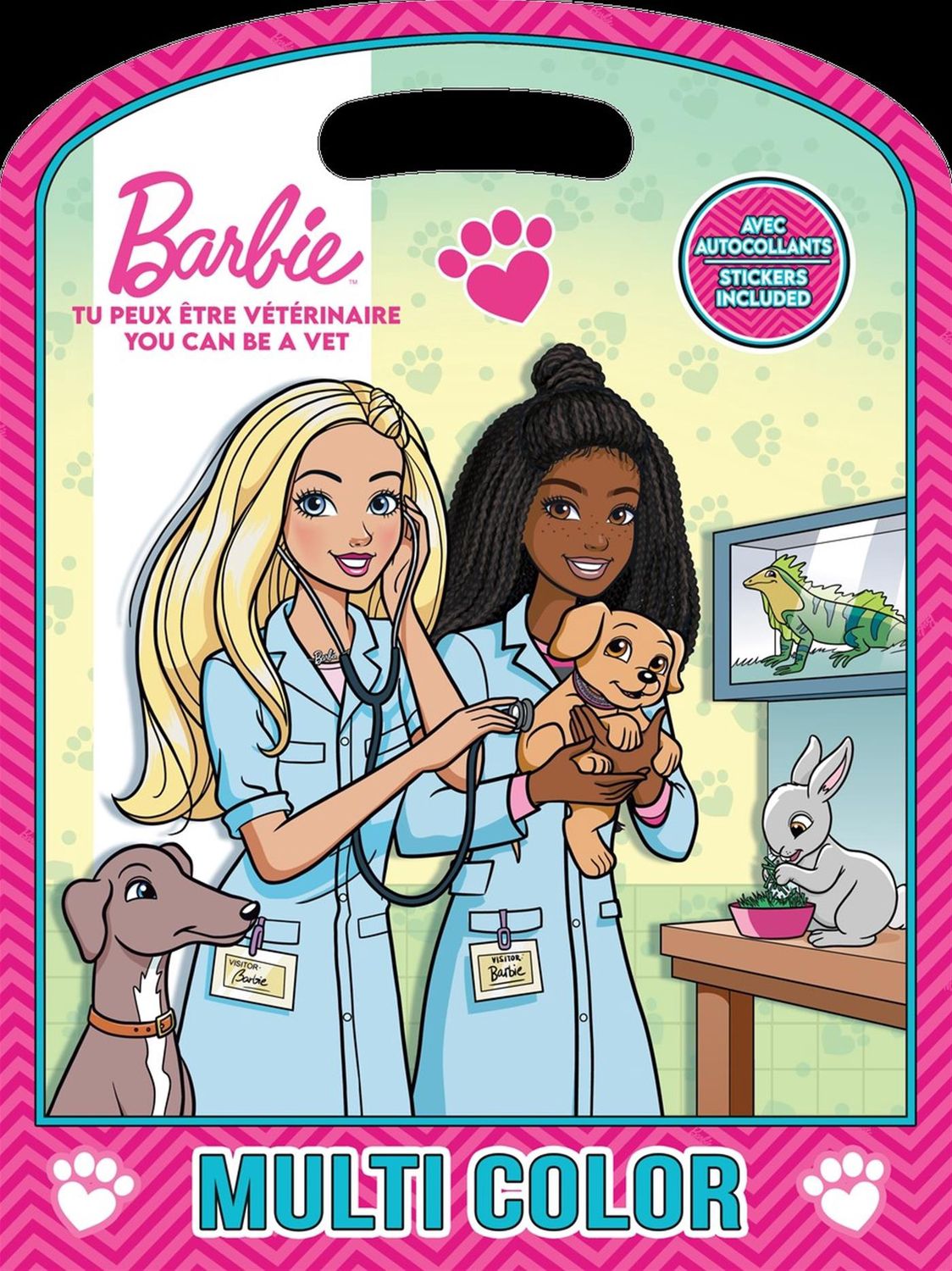 Cahier de coloriage et autocollant / Barbie