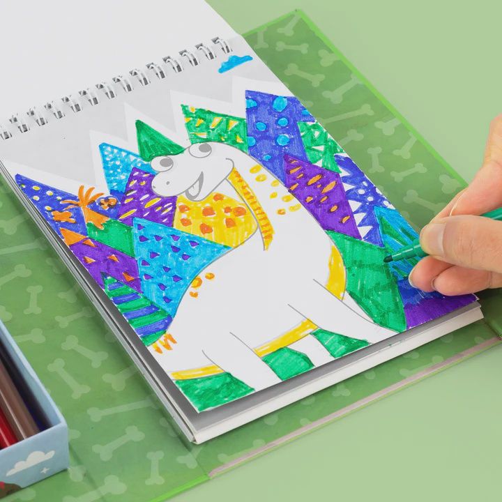 Ens. coloriage / Dinosaure