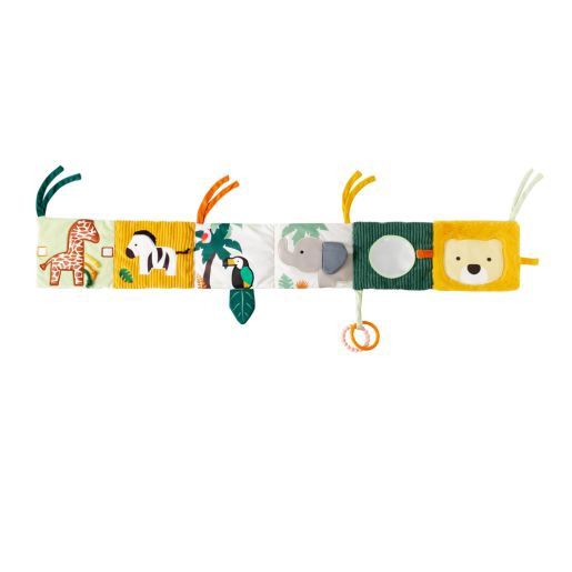 Livre d'éveil en tissu 2-en-1 / Jungle