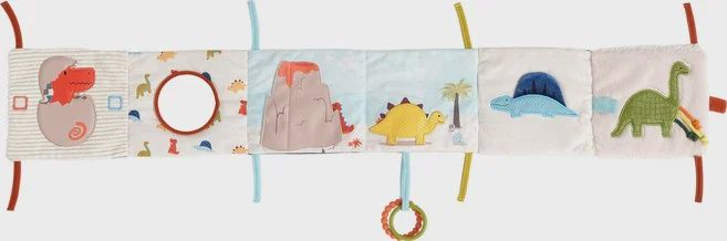 Livre d'éveil en tissu 2-en-1 / Dino