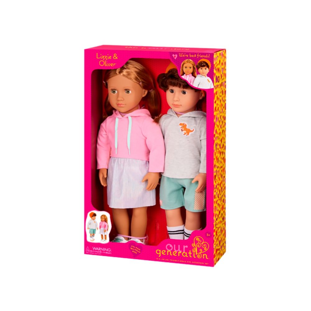 Poupée OG - Lizzie &amp; Oliver les meilleurs amis (46 cm)