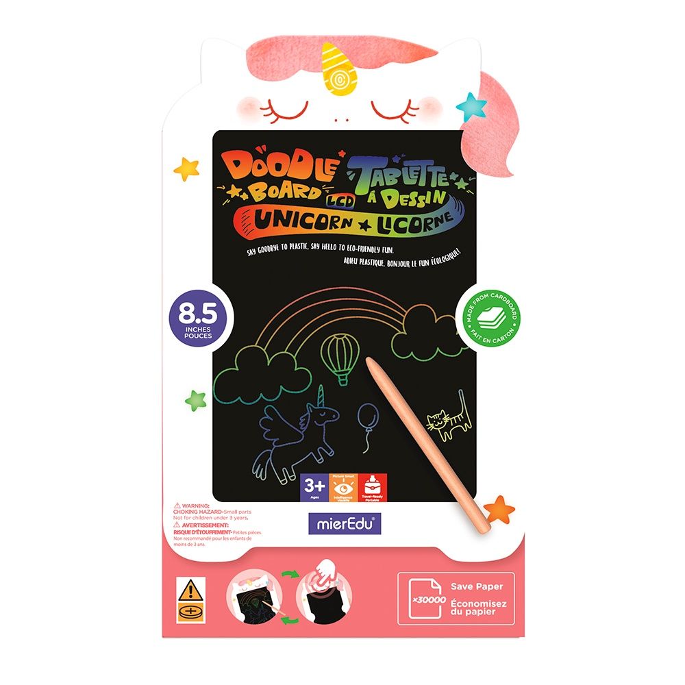 Tablette de dessin LCD / Licorne (8.5")