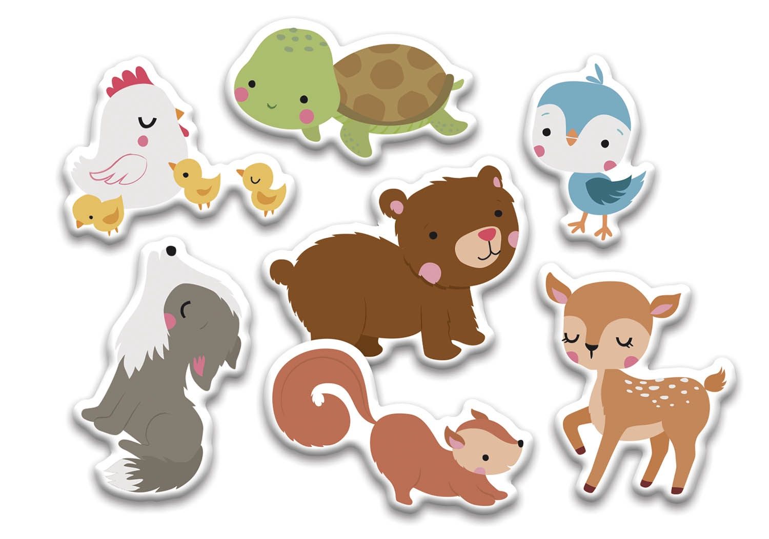 Les bébés animaux / mon petit coffret aimanté