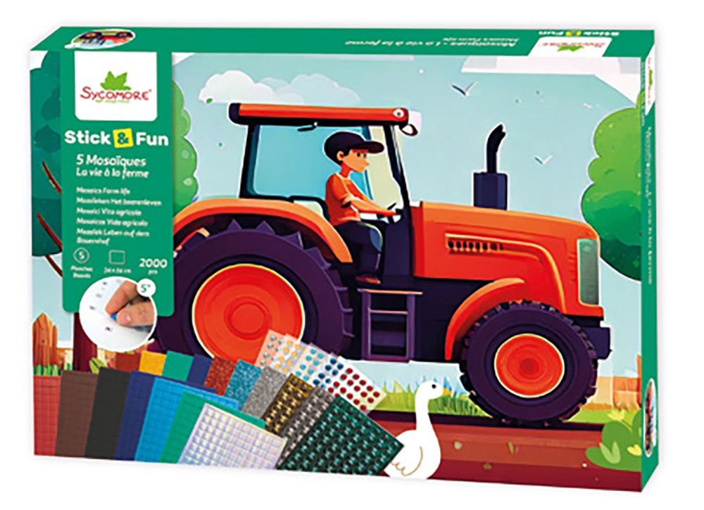 Stick'N Fun / 5 Mosaïques - La vie à la ferme