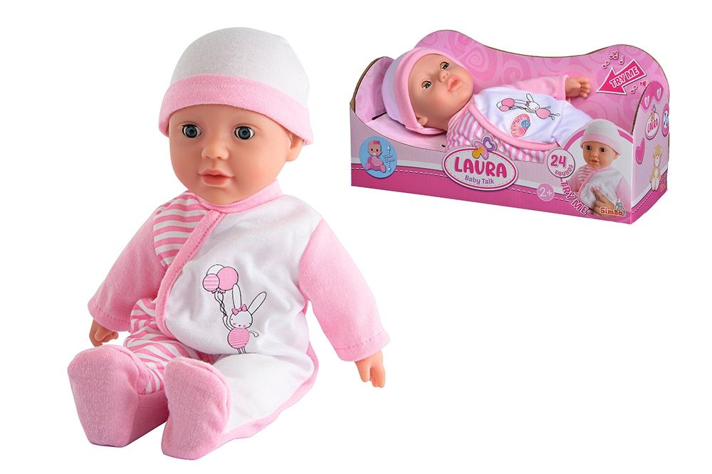 Poupée Laura "Baby Talk" (30 cm) - 24 sons de bébé