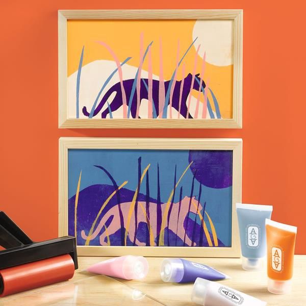 Atelier 47 : Impression gel - Panthères