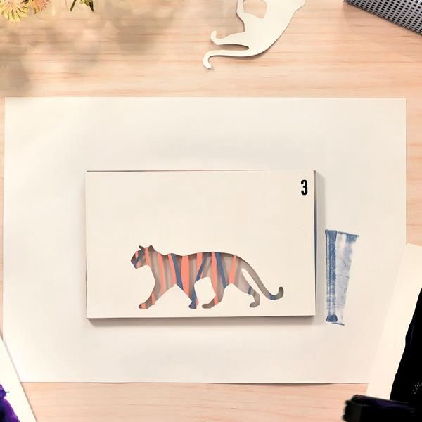 Atelier 47 : Impression gel - Panthères