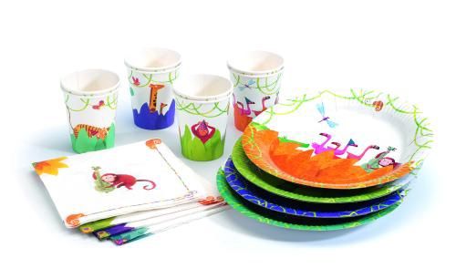 Ensemble de fête Djeco Savanne