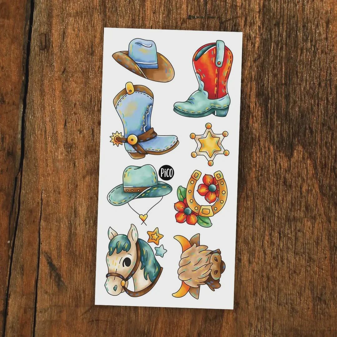 Tatouages Temporaires - Le Western