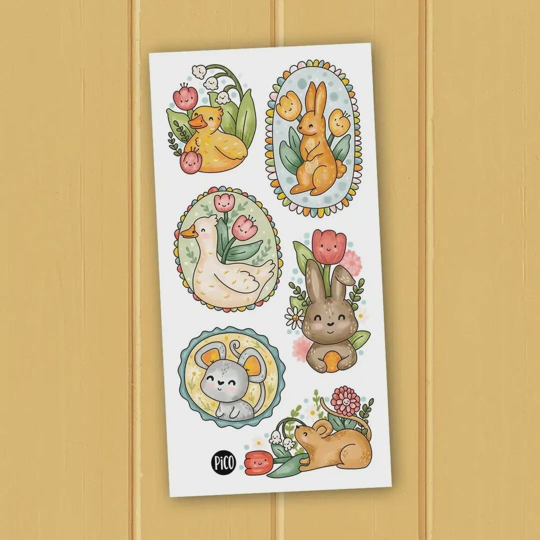 Tatouages Temporaires - Les Délicates Oies et Leurs Amis