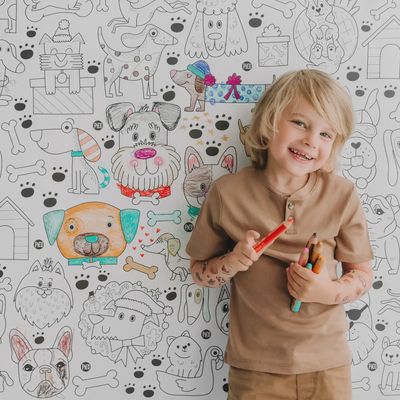 Coloriage Géant - Les chiens