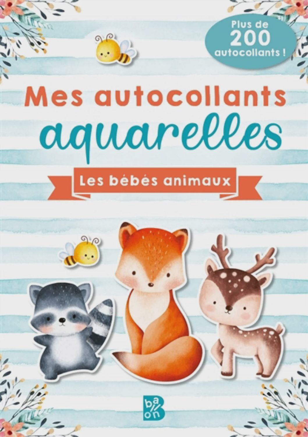 Mes autocollants aquarelles  - Les bébés animaux