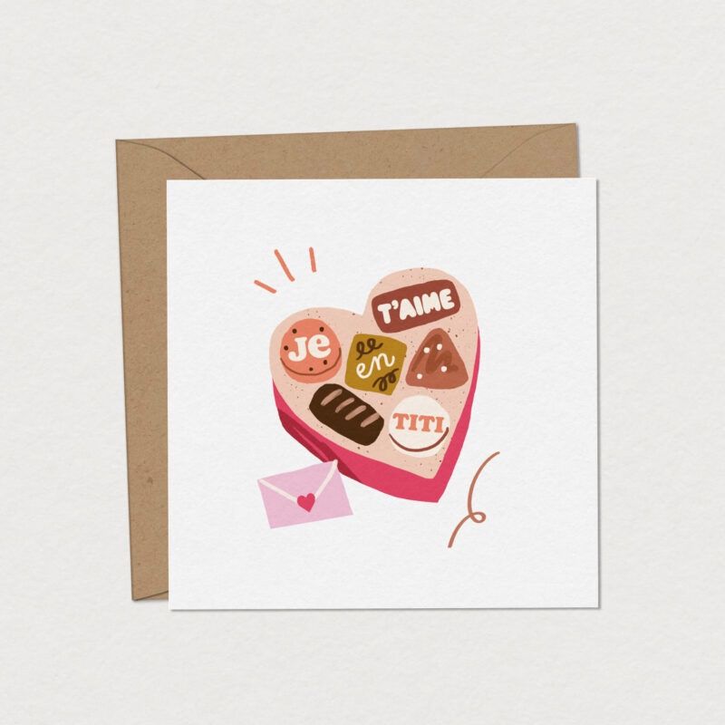 Carte de souhaits – Love box