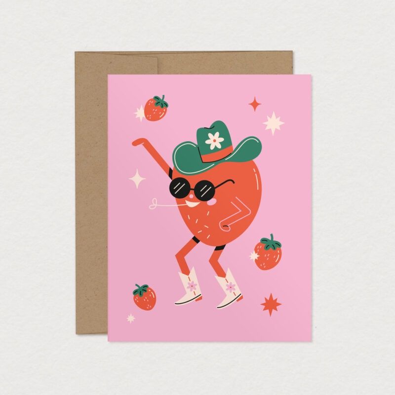 Carte de souhaits – Strawberry Swing
