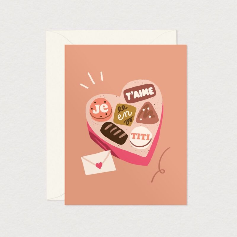 Carte de souhaits – Love box (A2)