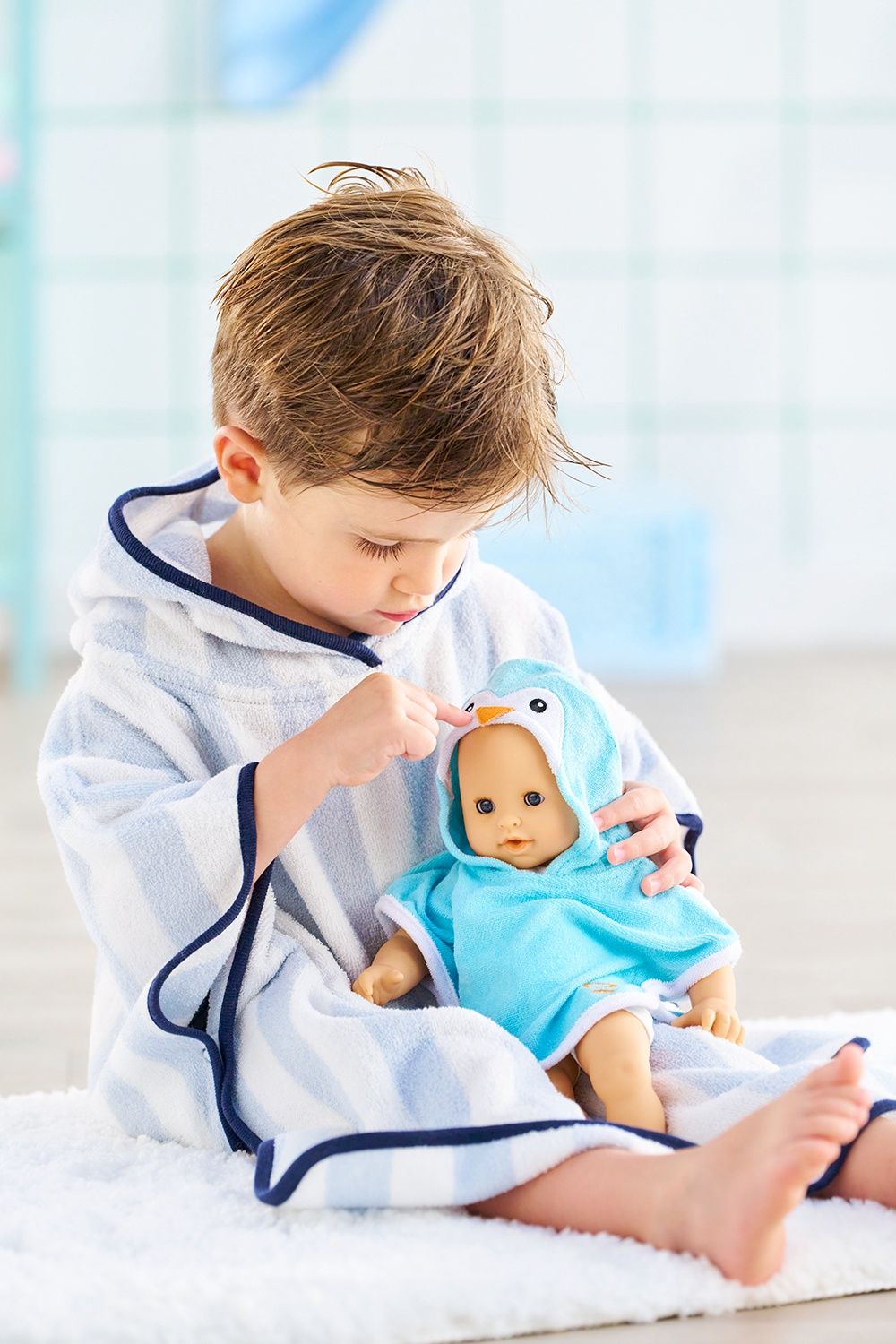 Vêtements 30 cm - Cape de bain pingouin