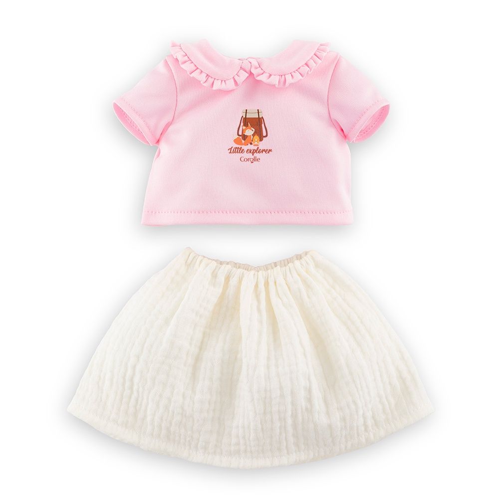 Vêtements 30 cm - Petit Explorateur - T-shirt &amp; jupe