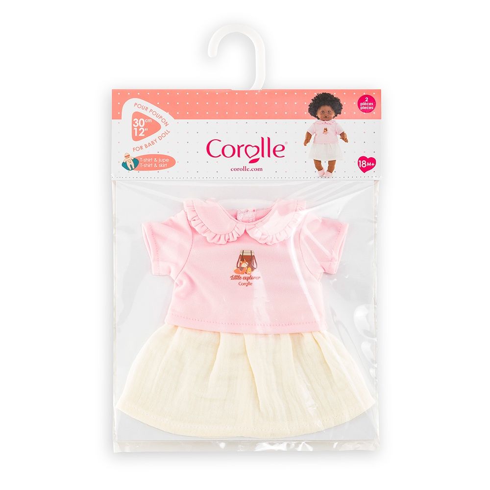 Vêtements 30 cm - Petit Explorateur - T-shirt &amp; jupe