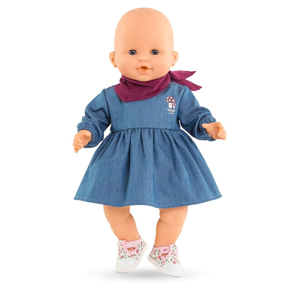 Vêtements 36 cm - Petit Explorateur - Robe en jean &amp; foulard