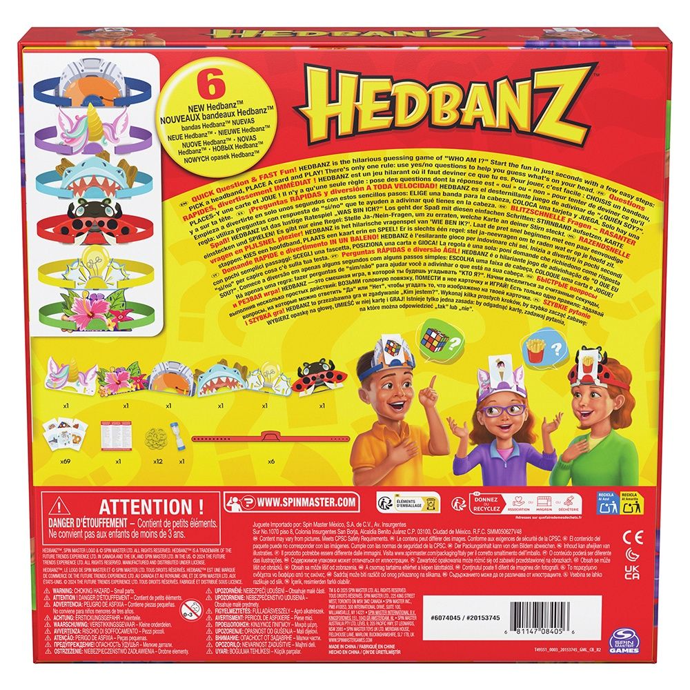 Jeu Hedbanz 3e Édition