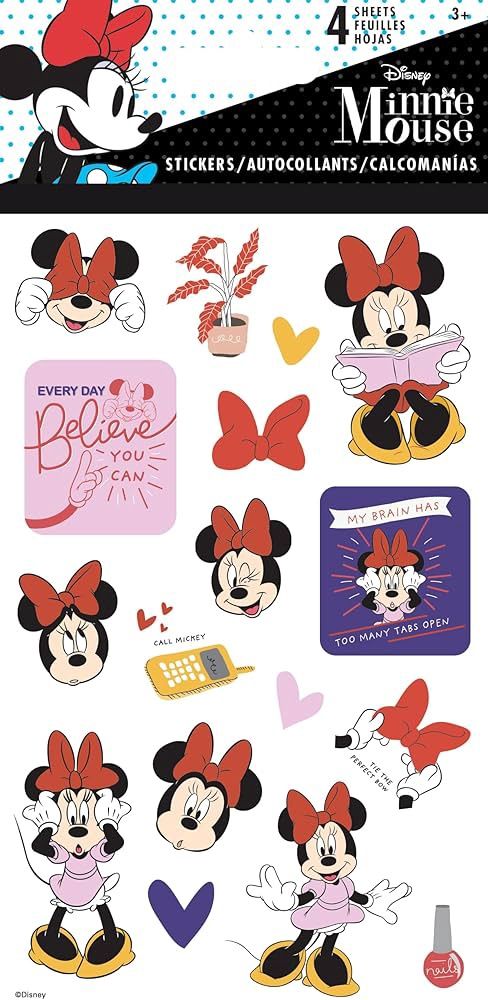 Autocollants (4 fls) / Minnie Mouse