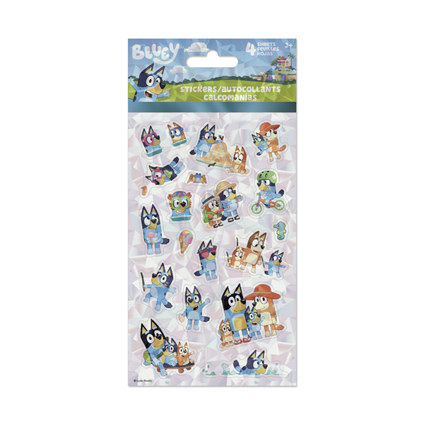 Autocollants (4 fls) / Bluey vacances