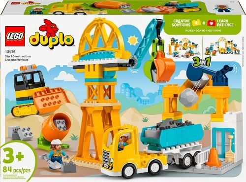 10476 / Duplo - Le chantier avec véhicules 3 en 1