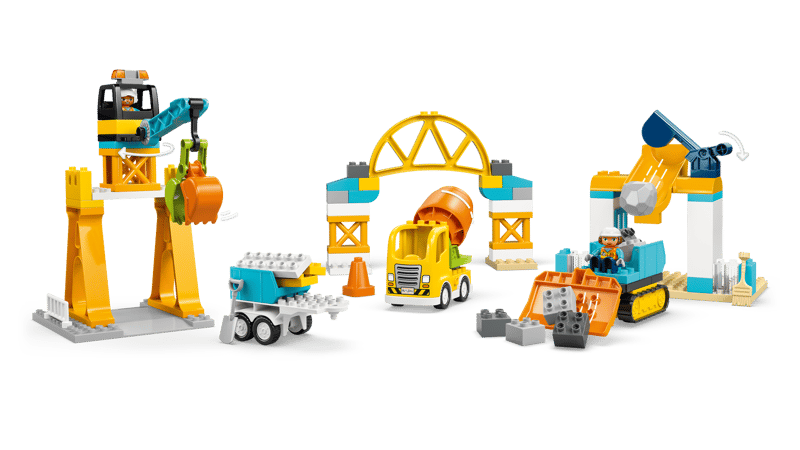 10476 / Duplo - Le chantier avec véhicules 3 en 1