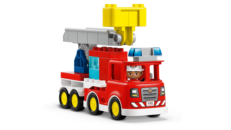 10473 / Duplo - Le camion de pompiers avec un boyau et un pompier