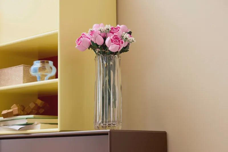 10374 / Le bouquet de roses roses