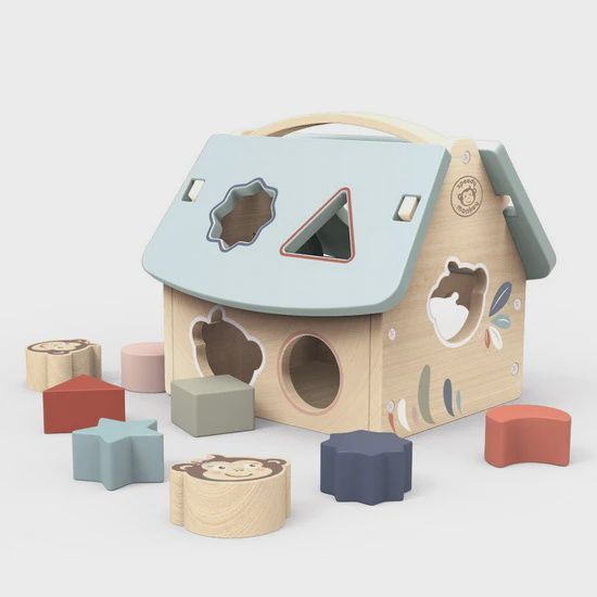 Maison à formes en bois 8 blocs